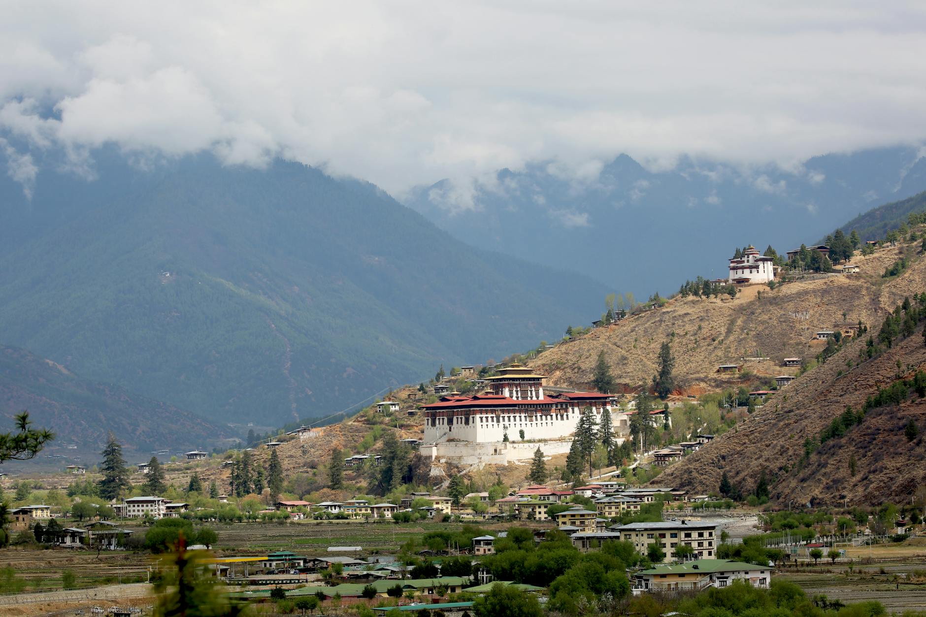 Paro Taktsang (Tiger’s Nest Monastery) perched on cliffside, Bhutan