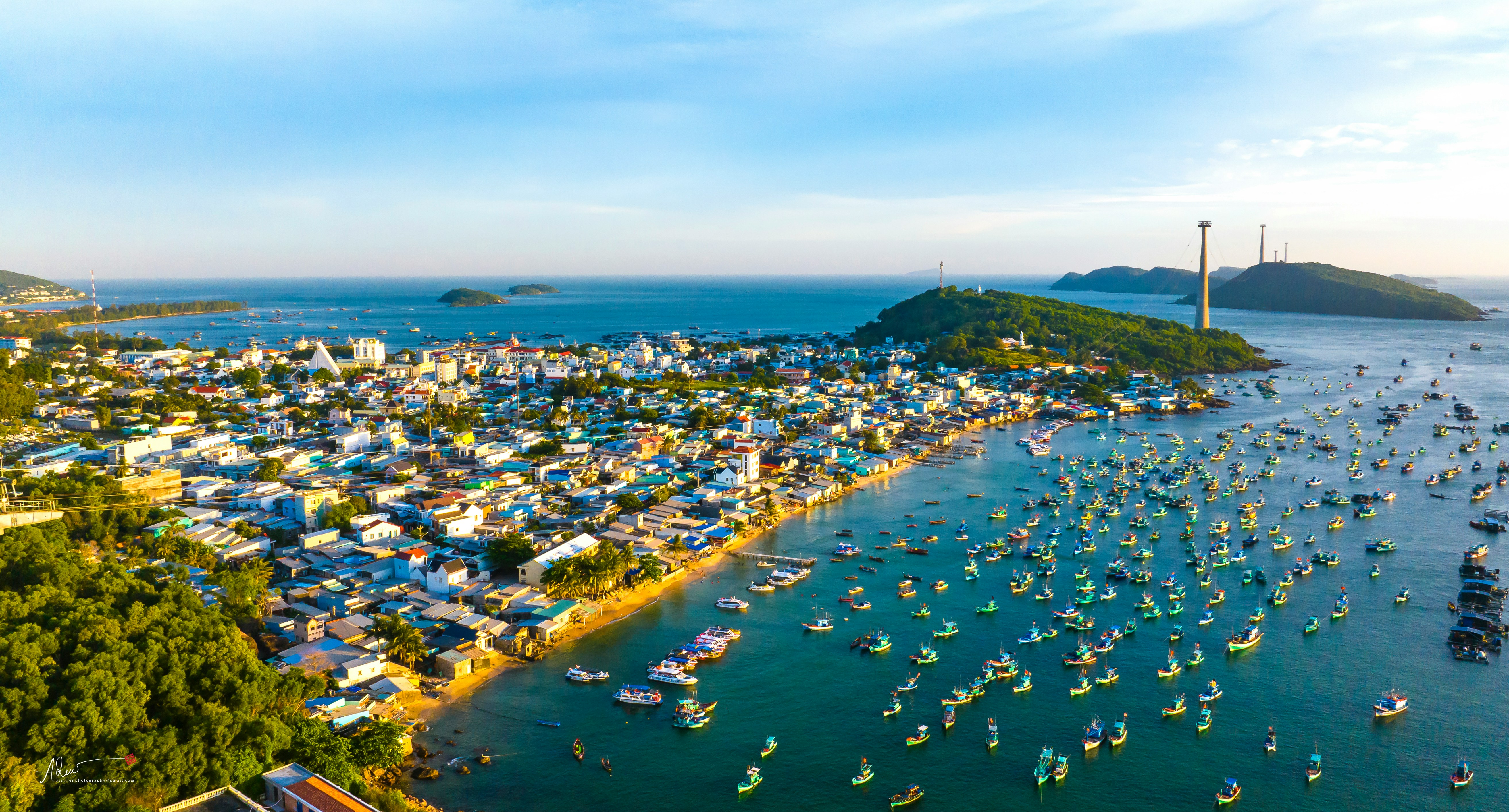 Phu Quoc Cable Car connecting the island to Hon Thom Island with panoramic ocean views
